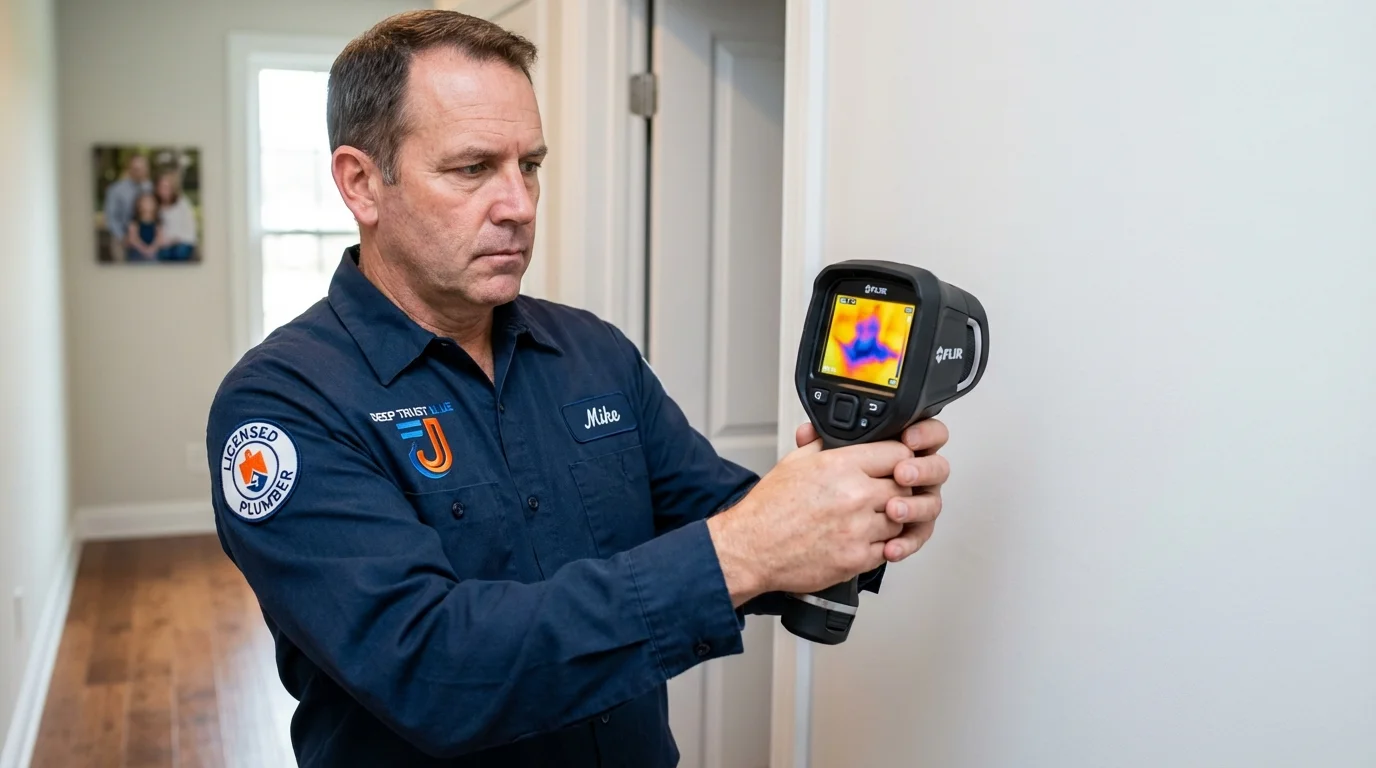 Thermal imaging leak detection by Johns Plumbing LLC in Plainwell